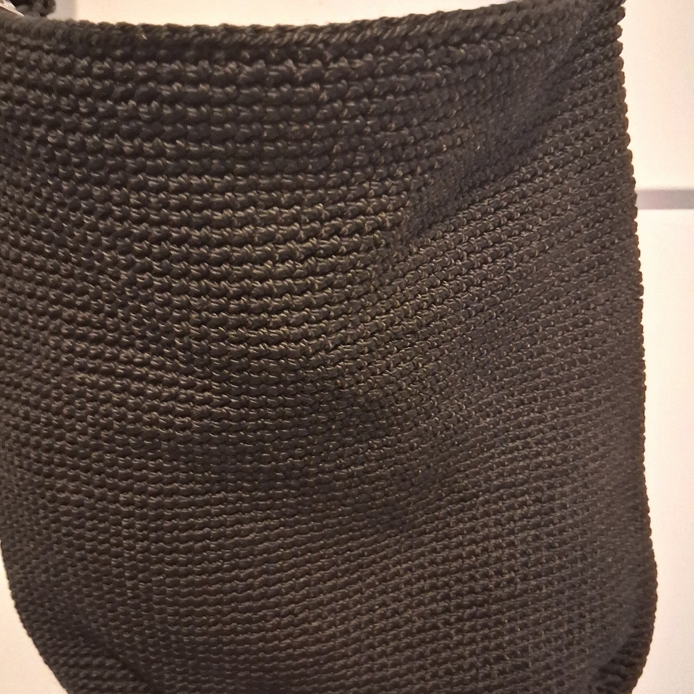 Crocheted Old Navy Black Shoulder Bag - Picture 3 of 4